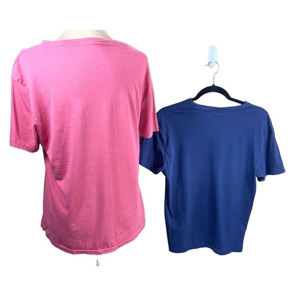 2 Polo Ralph Lauren Men's Short Sleeve T-Shirts Salmon Pink Navy Blue Size S - Picture 2 of 8